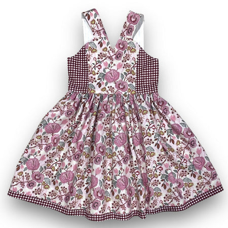 SIZE 6 Paisley Vine and Gingham ALICIA Dress