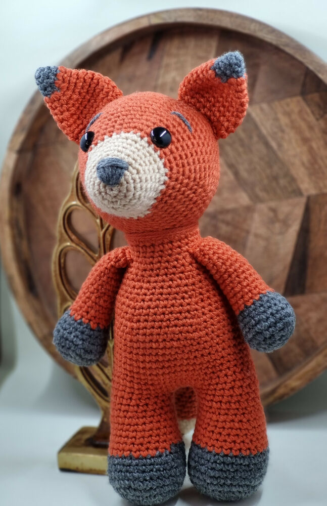Fox, Crochet Fox, Fox plush toy, Crochet toy, baby gift, nursery decor, baby shower