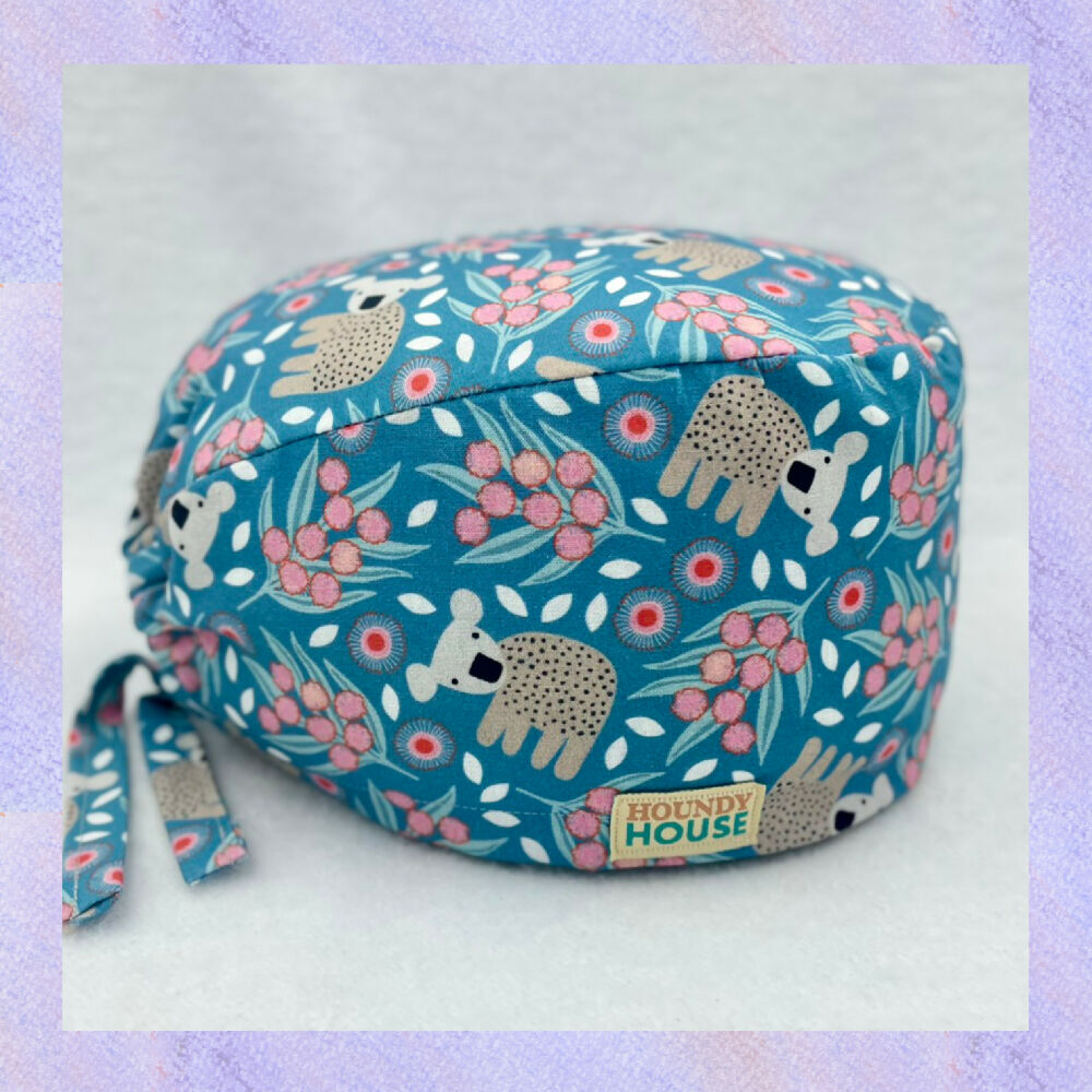 04 Houndy House scrub hat tieback style size unisex women