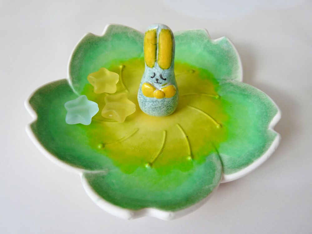 Colourful Bunny Trinket Dish