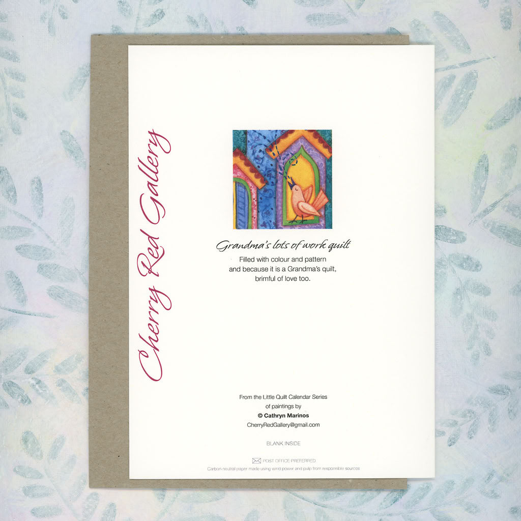 Card for Crafters, Quilters, Birthdays and Grandmas (lg-gmaq)
