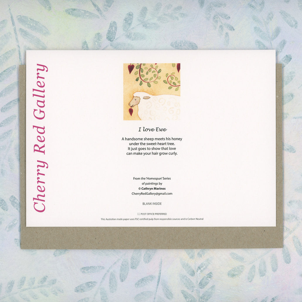 Quirky Card for Lovers, Valentines, Christmas and Weddings (lg-luvu)