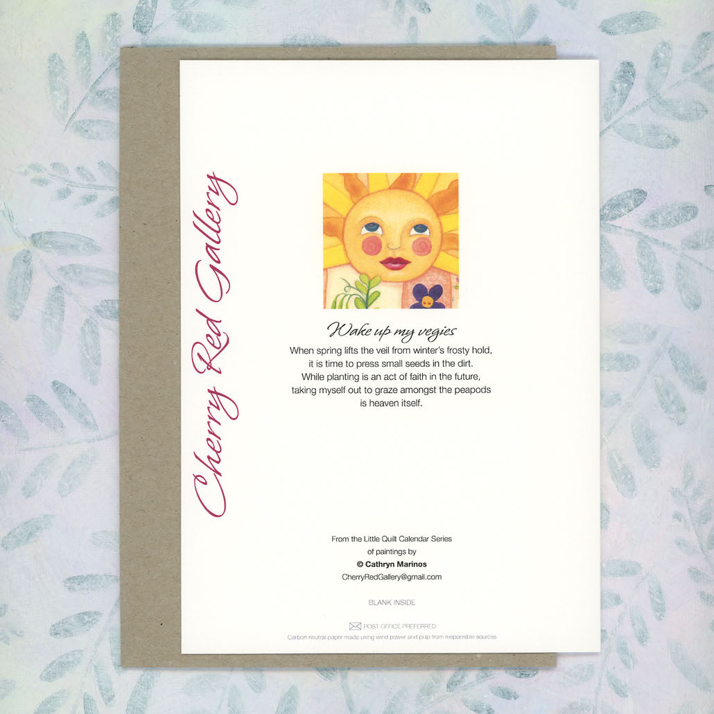 Sunny Eco-Card for Gardeners and Vegetable Growers (lg-vegq)