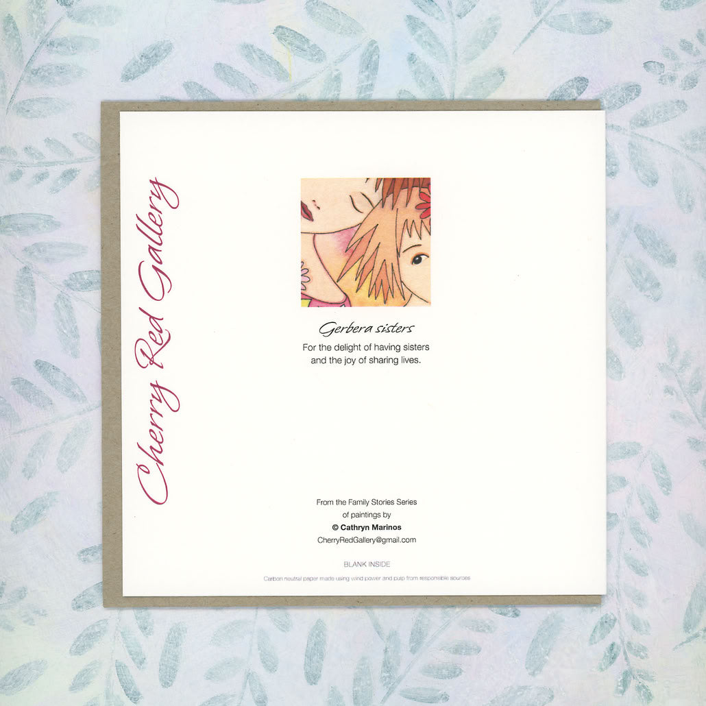 Whimsical Card for Women and Flower Lovers (sq-gsis)