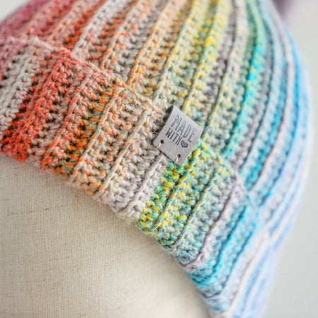 Rainbow Beanie | Adult | Wool Blend | Rainbow Fade