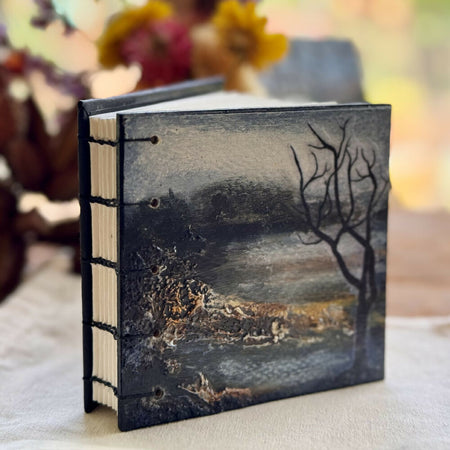 Handpainted Mini Journal - Moody Shore