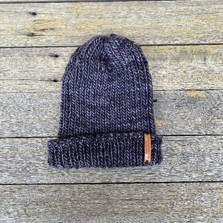 Grey Merino Beanie, Hand Knitted beanie