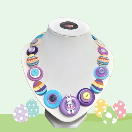 Easter necklace - Purple Bunny