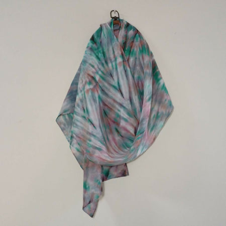 Dyed silk scarf 17