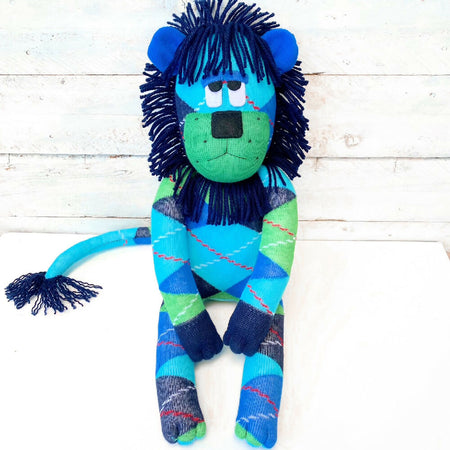 Lonergan the Sock Lion - READY TO SHIP soft toy