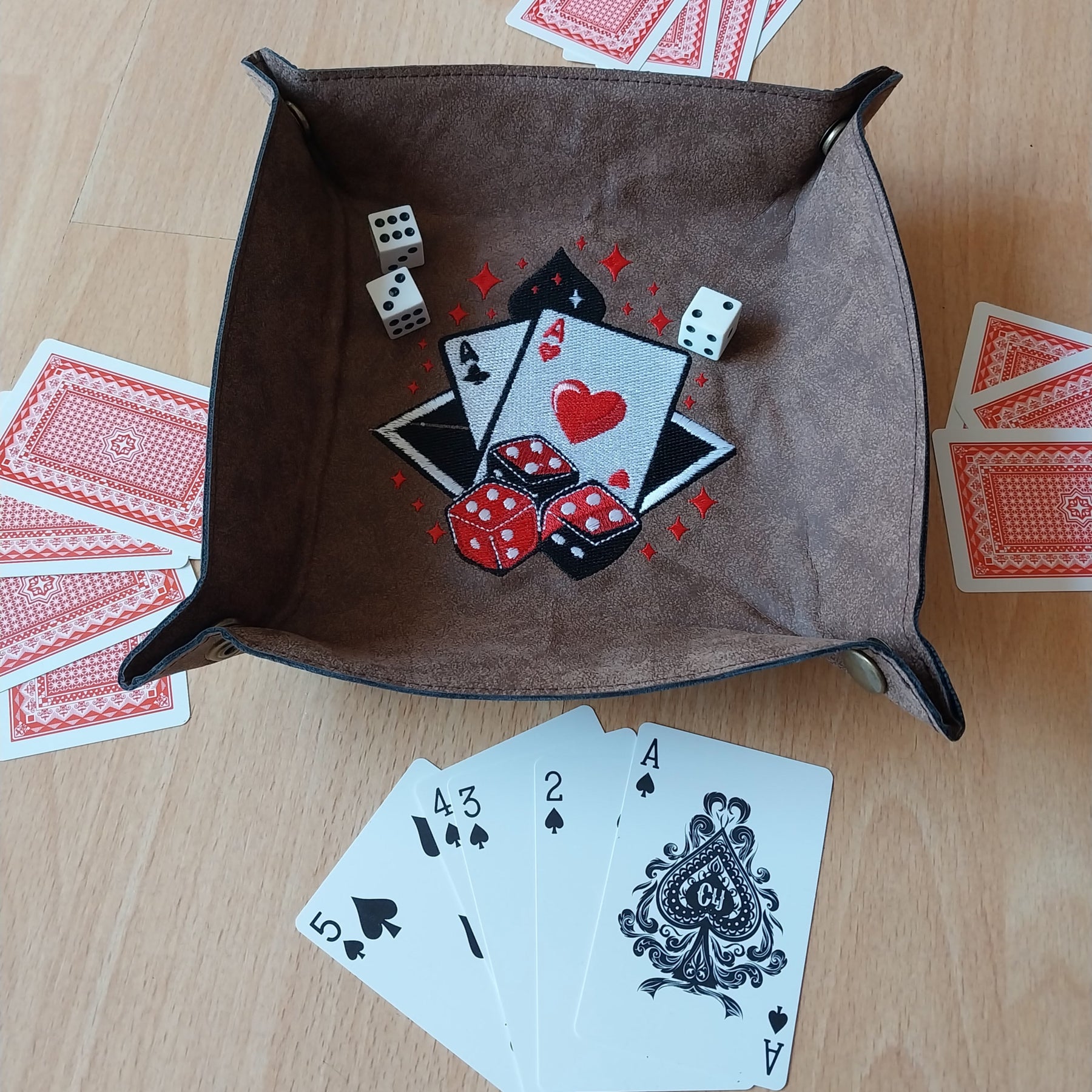 Casino Games Dice Throw Tray