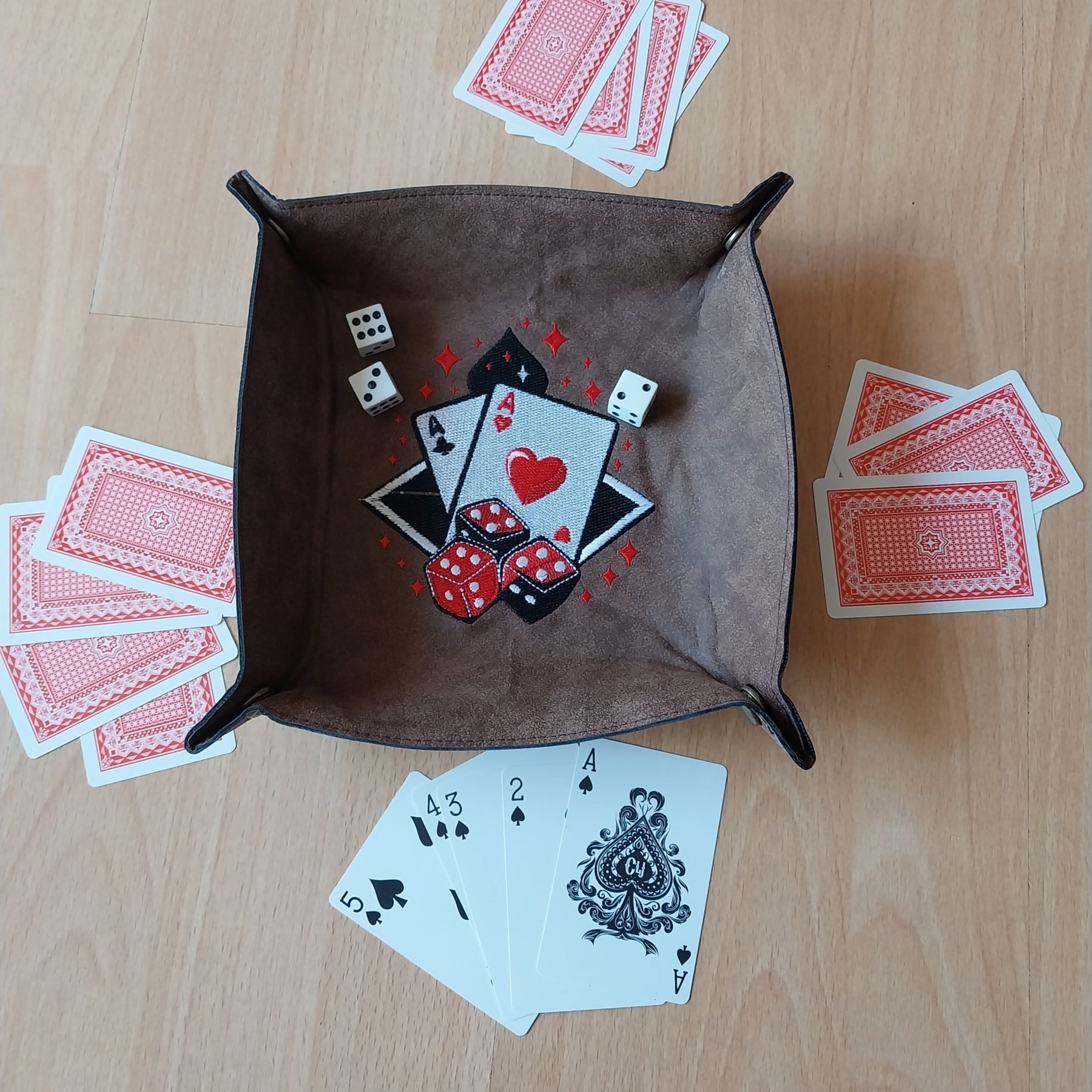 Casino Games Dice Throw Tray