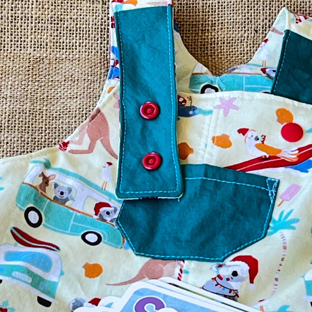 Christmas summer beach /unisex toddler overalls/shorts | dungarees