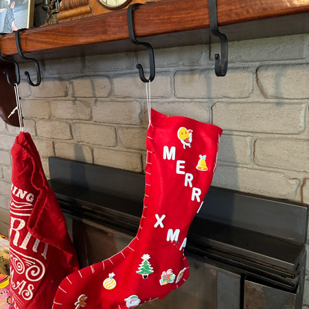 Christmas Stocking Mantle Hook Hanger