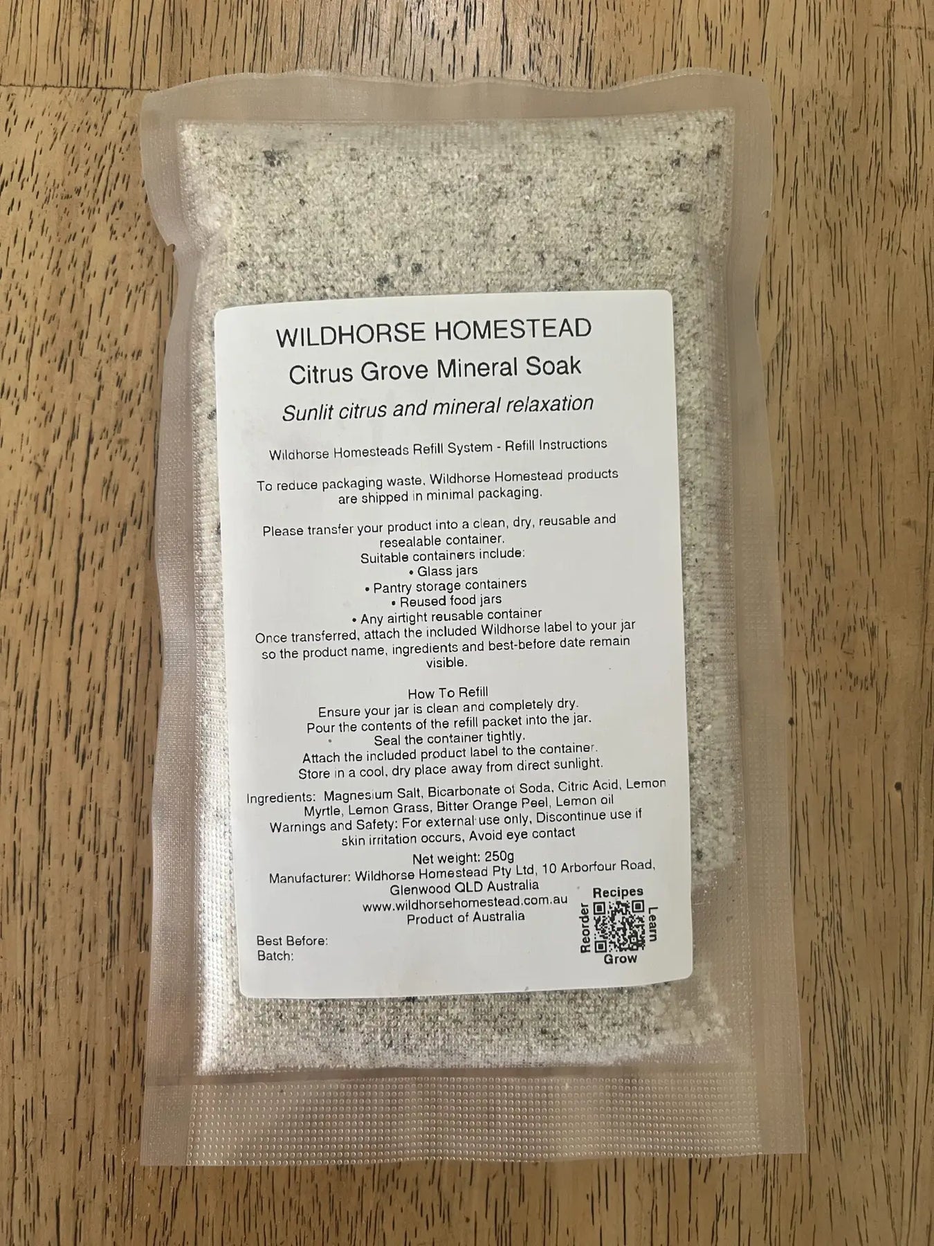Citrus Grove Mineral Soak