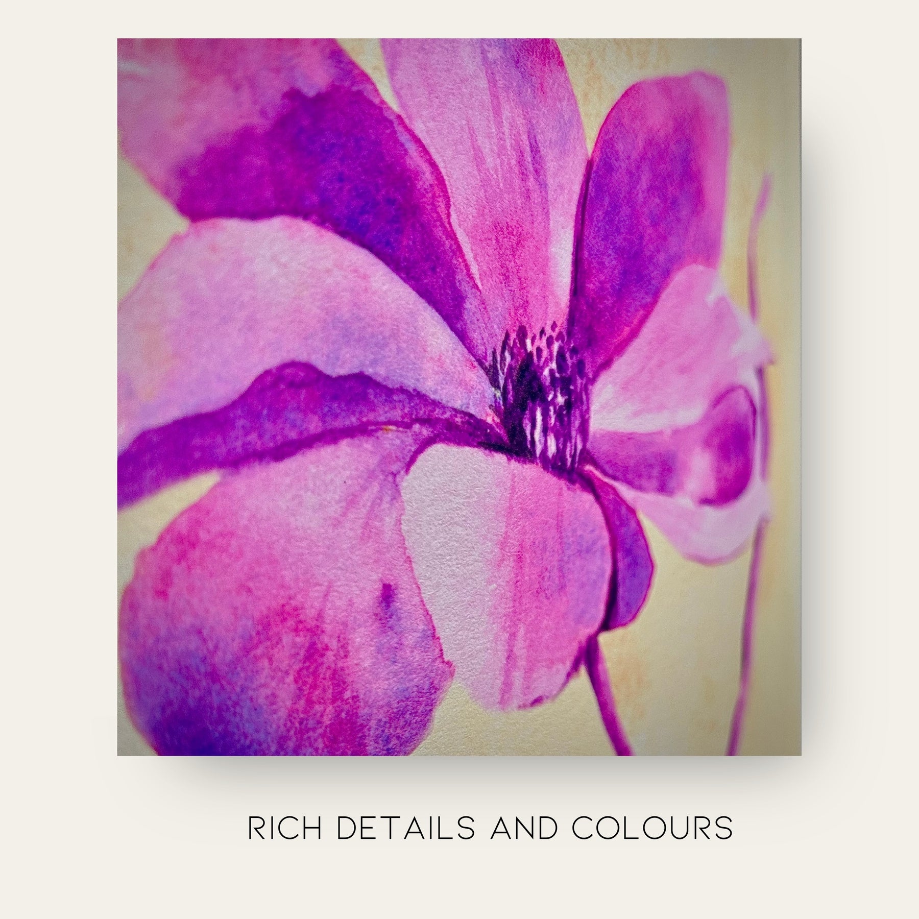 "Solstice Bloom" | Archival Botanical Wall Art With Sentiment | Original Floral Watercolour Painting | A5 Print