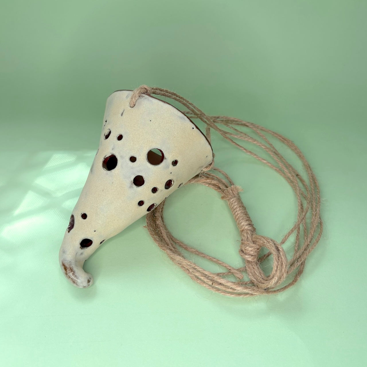 Ceramic hanging cone orchid pot