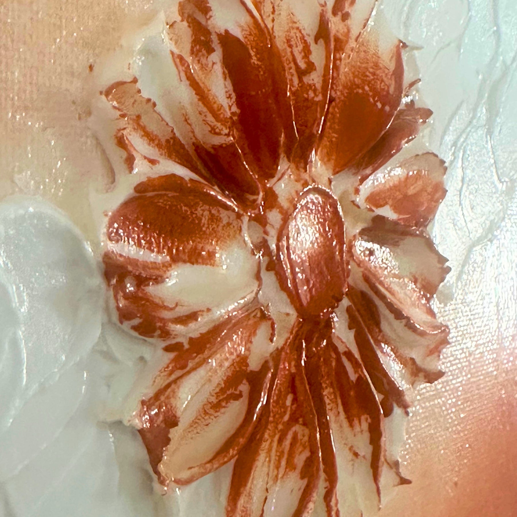 Terracotta Grace- Textured Art