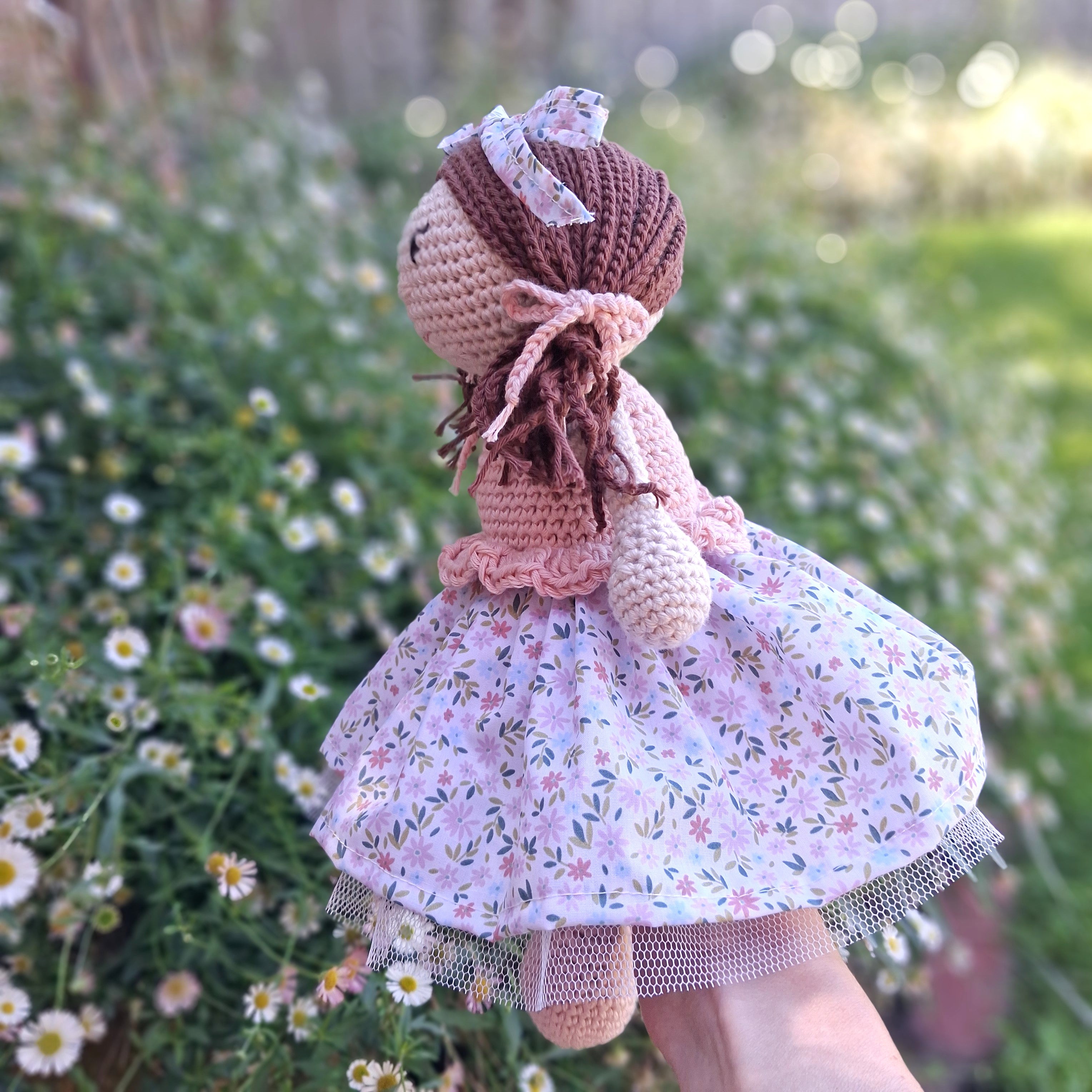 Handmade Crochet Kitty Doll - 100% Cotton