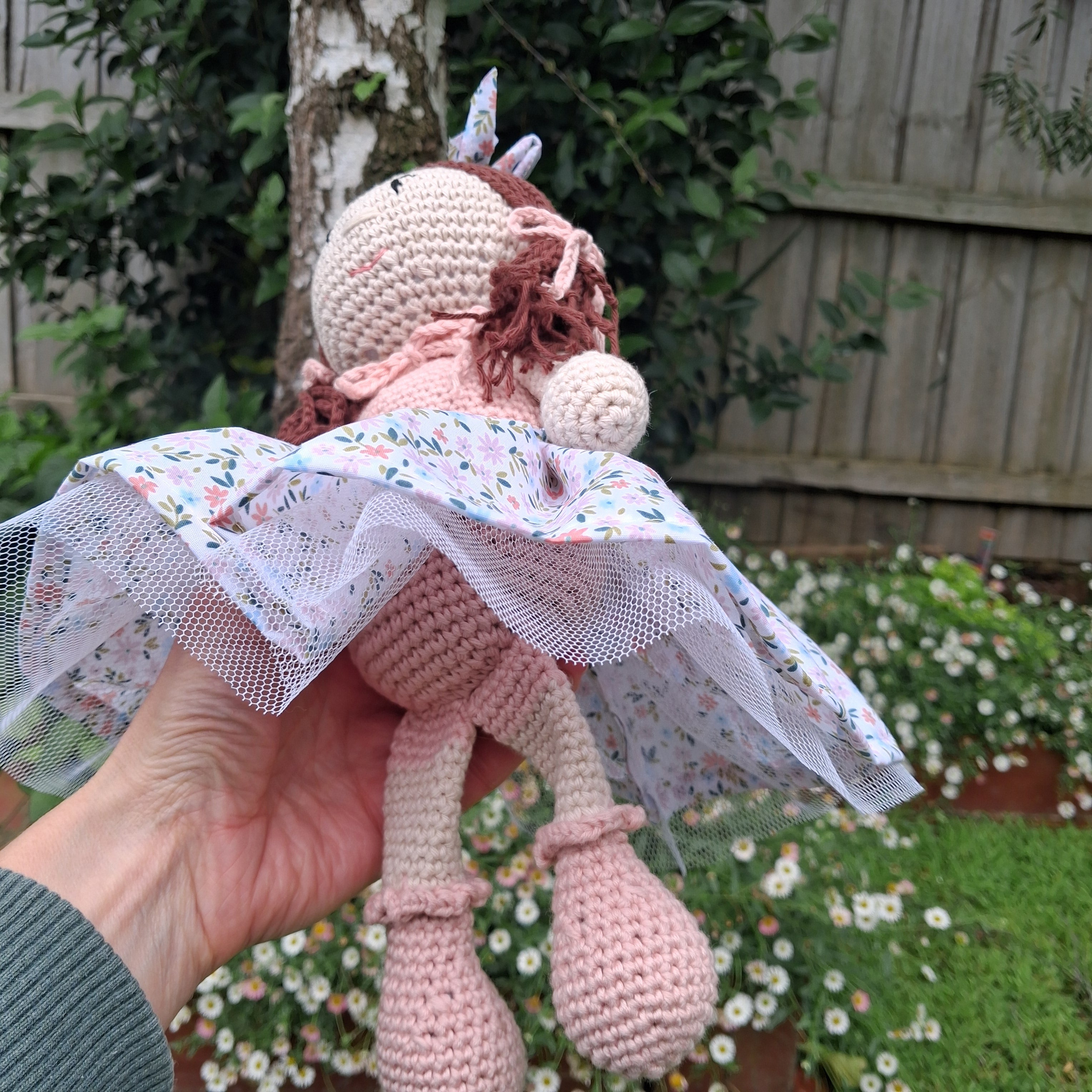 Handmade Crochet Kitty Doll - 100% Cotton