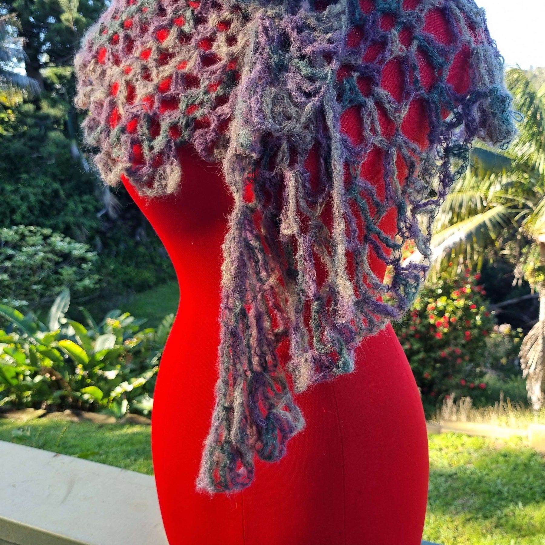 Crochet Alpaca Shawlette