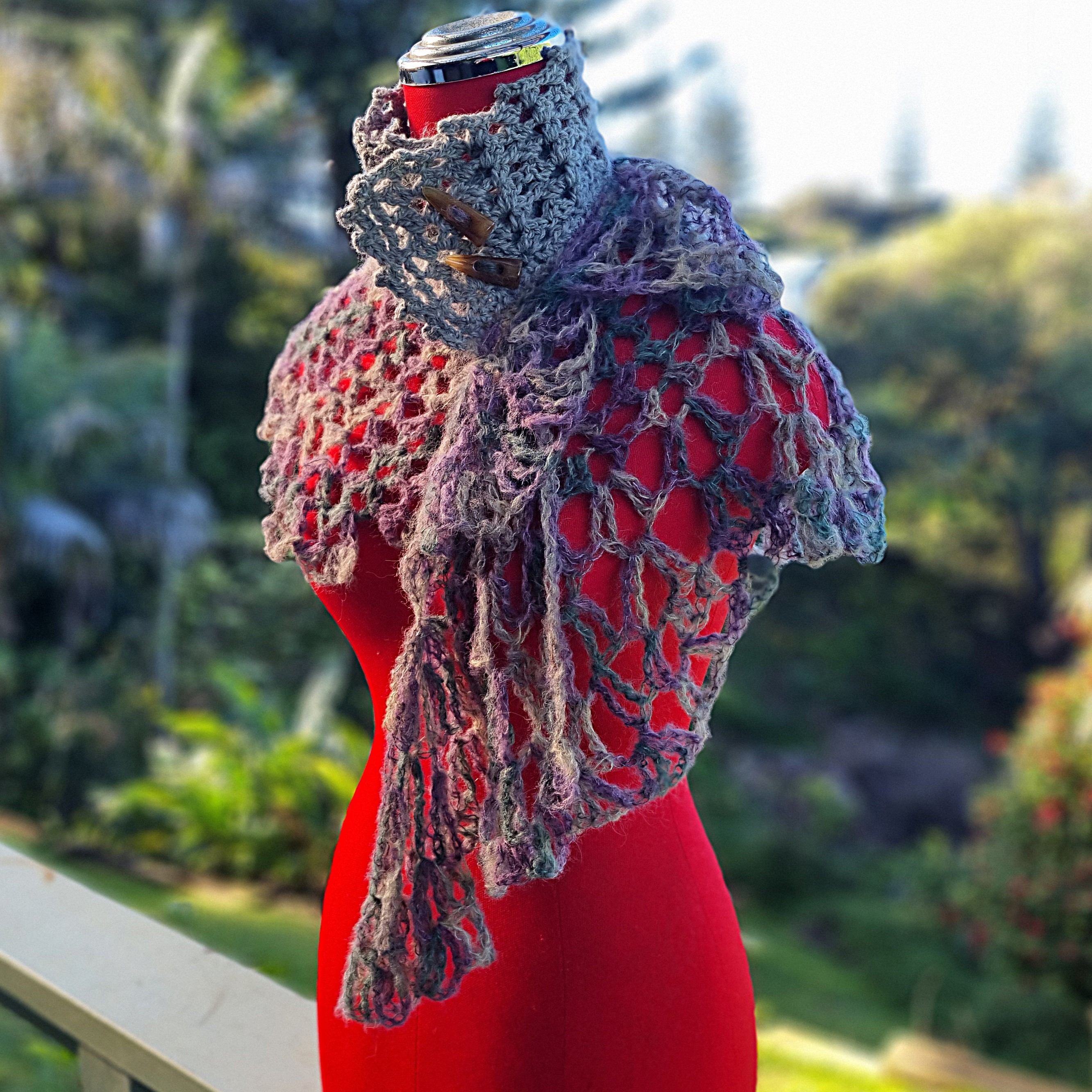 Crochet Alpaca Shawlette
