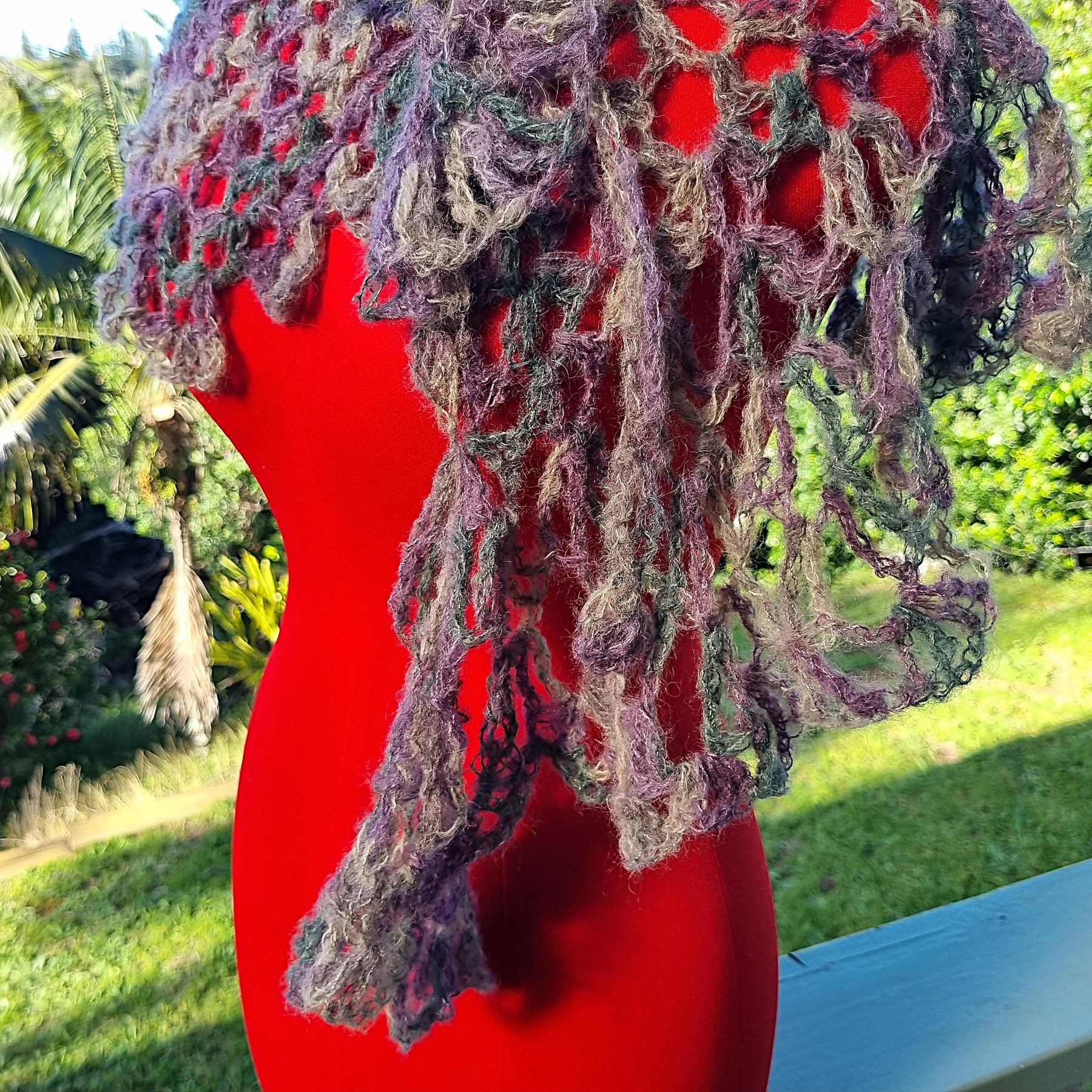 Crochet Alpaca Shawlette
