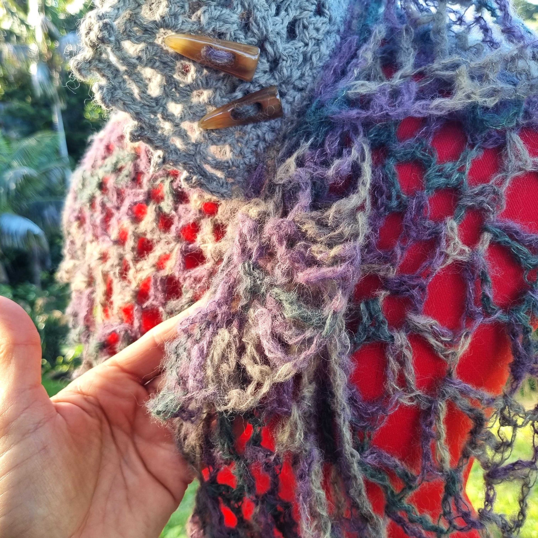 Crochet Alpaca Shawlette
