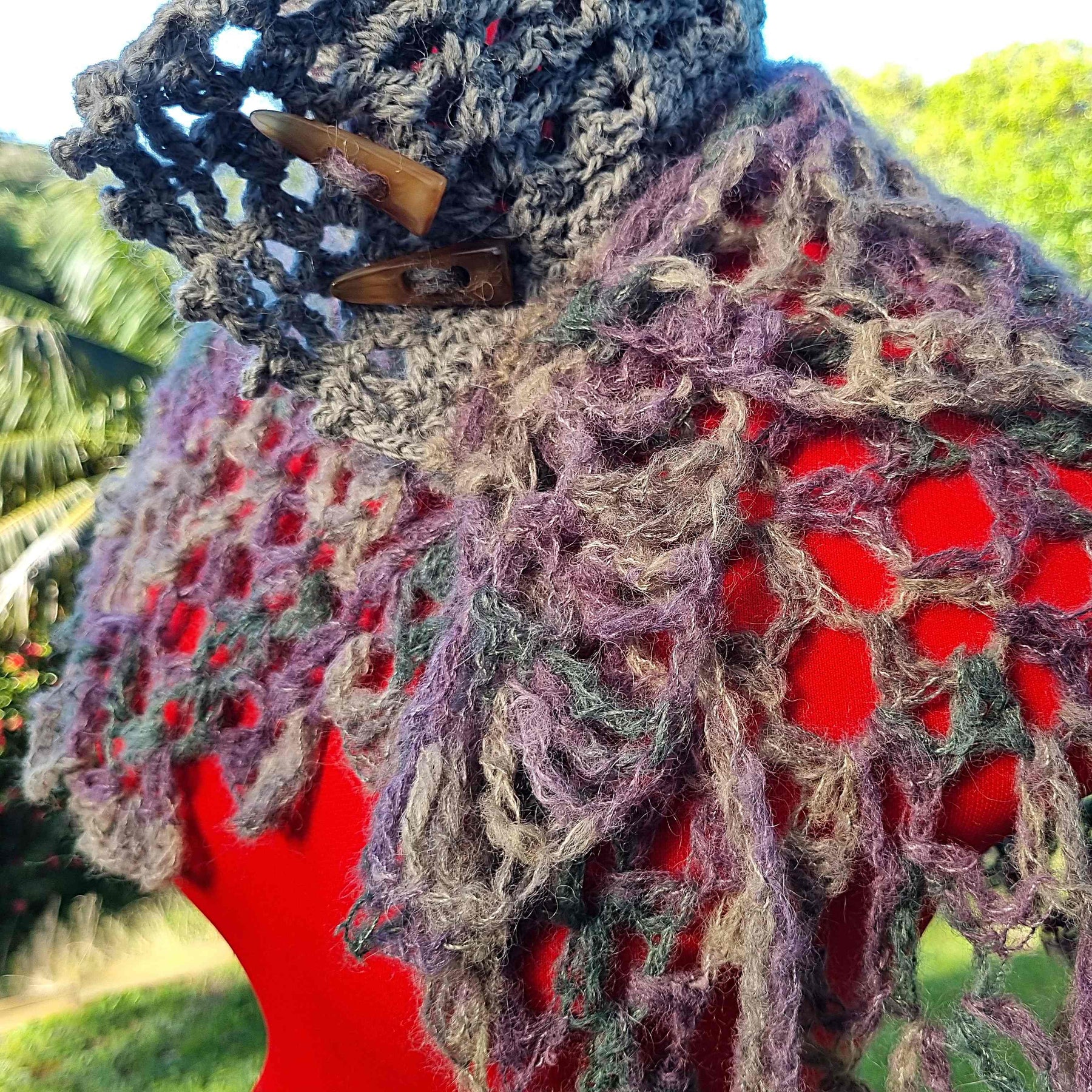 Crochet Alpaca Shawlette