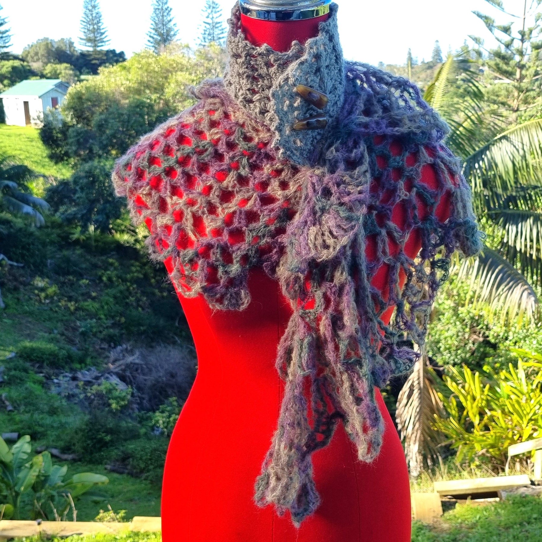 Crochet Alpaca Shawlette