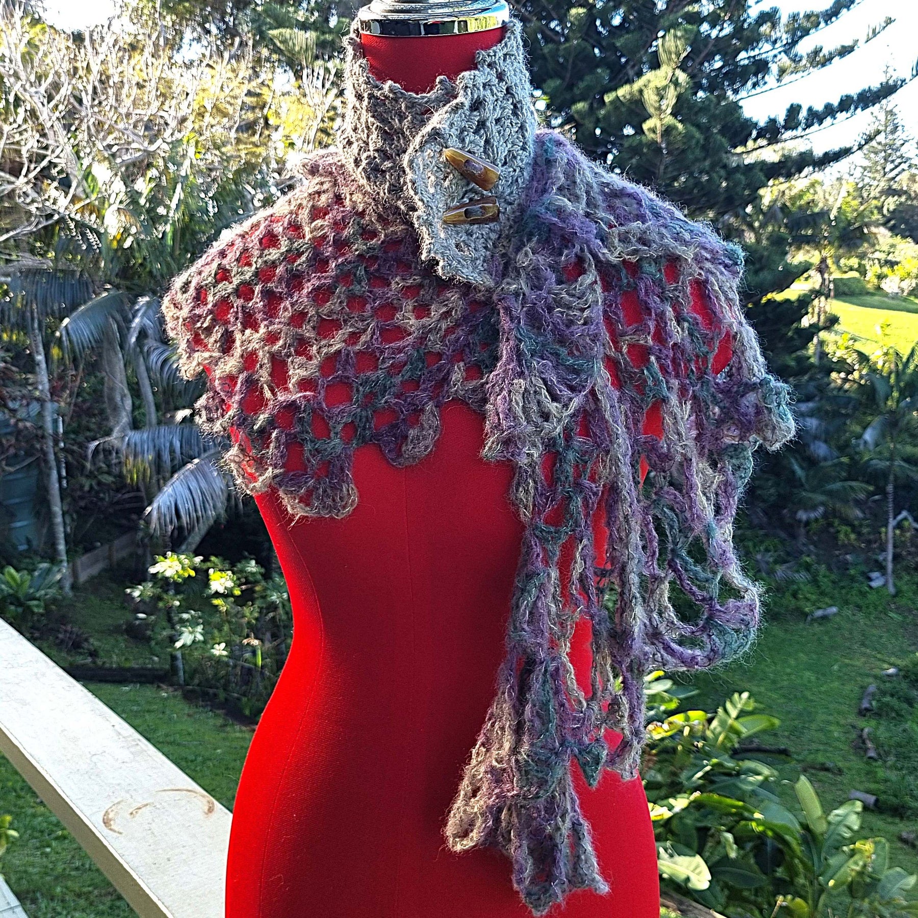 Crochet Alpaca Shawlette