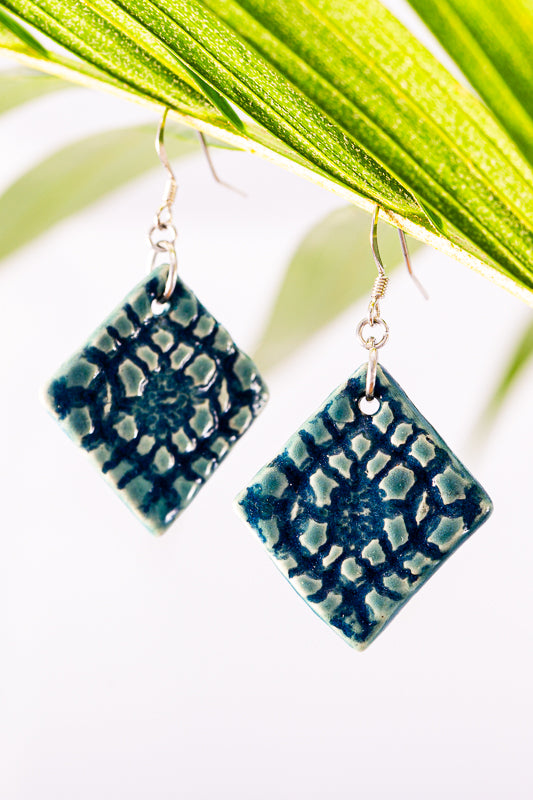 Crocodile Tears lightweight ceramic earrings