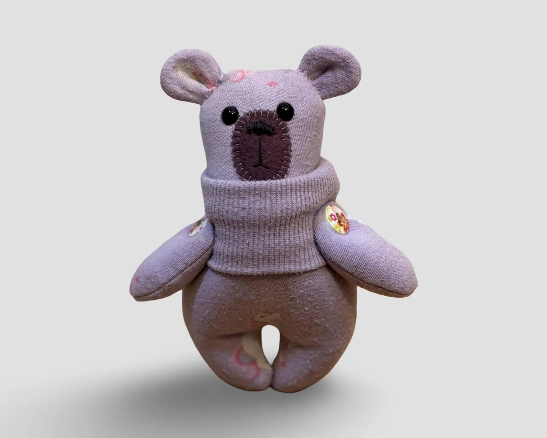 Personalised Memory “cuff” Bear.  Keepsake teddy made with baby or loved ones clothes
