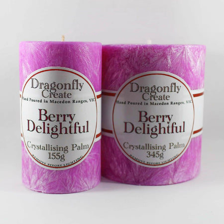 Berry Delightful | Crystallising Palm Wax Pillar Candle | 38/42 Hours