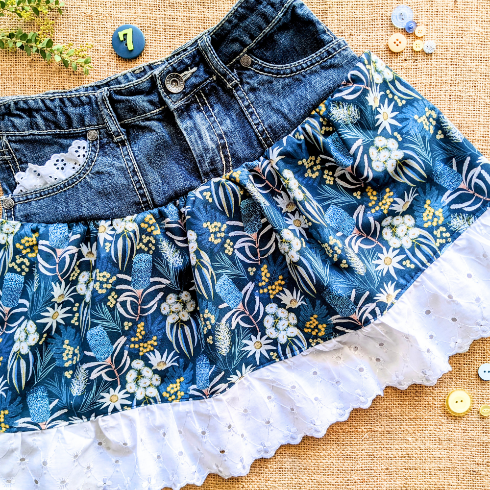 girls-upcycled-denim-skirt-size-7-australian-flowers-handmade-sewing-artist-the-denim-patch (6)