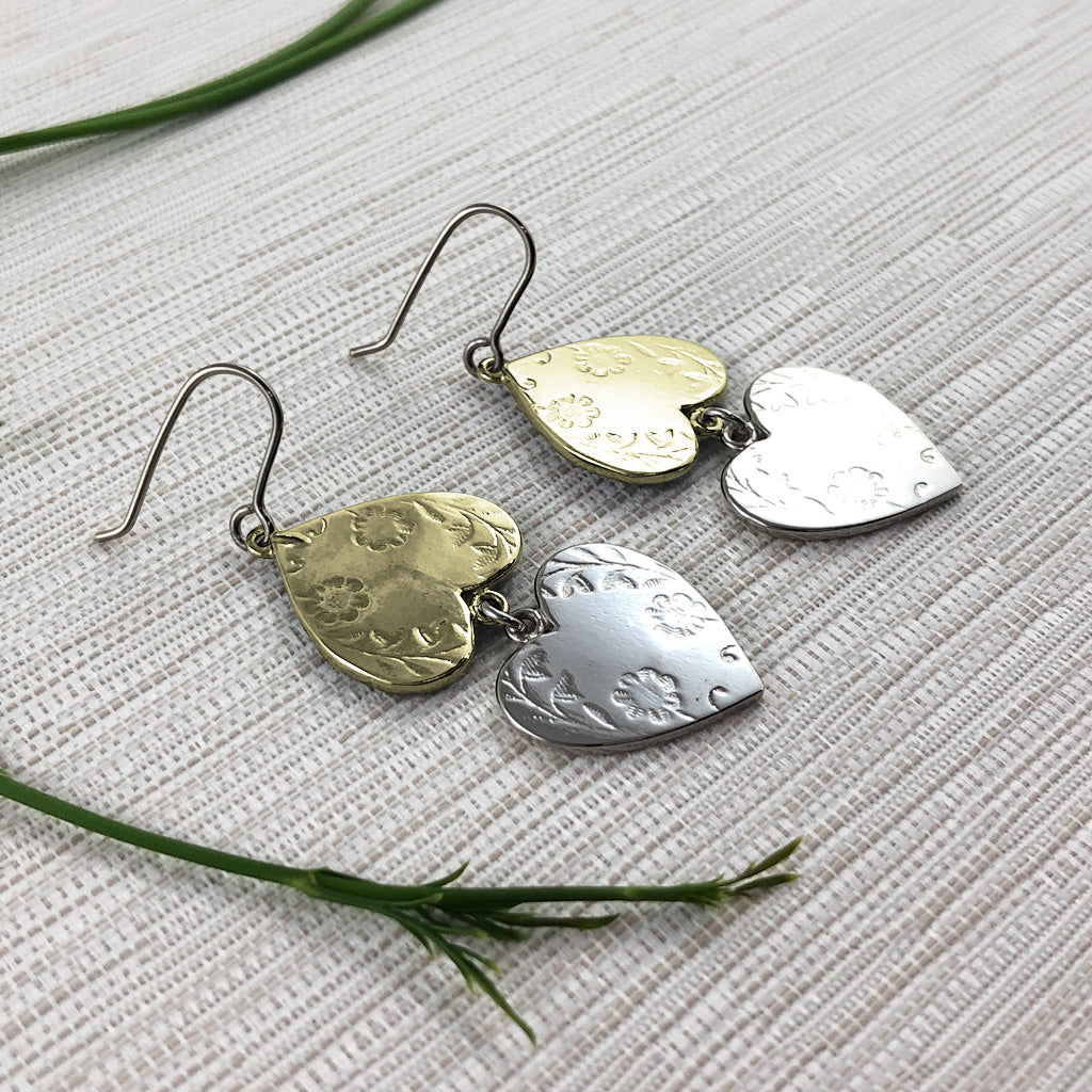Sterling Silver Duality Dangle Earrings