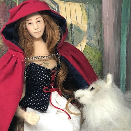 Red Riding Hood Cloth Art Fairytale Doll