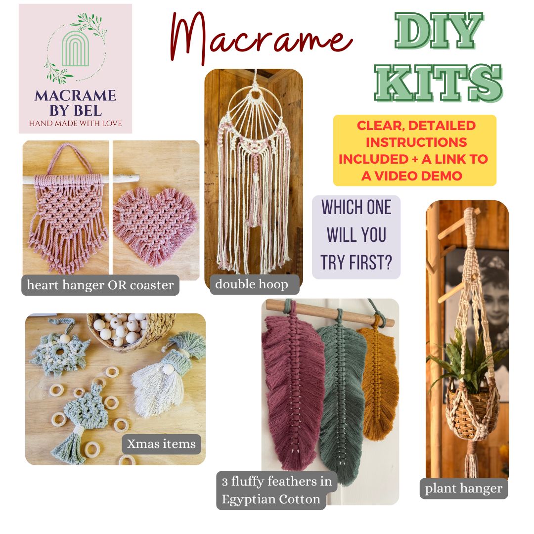 Macrame DIY Kit - Drink bottle holder