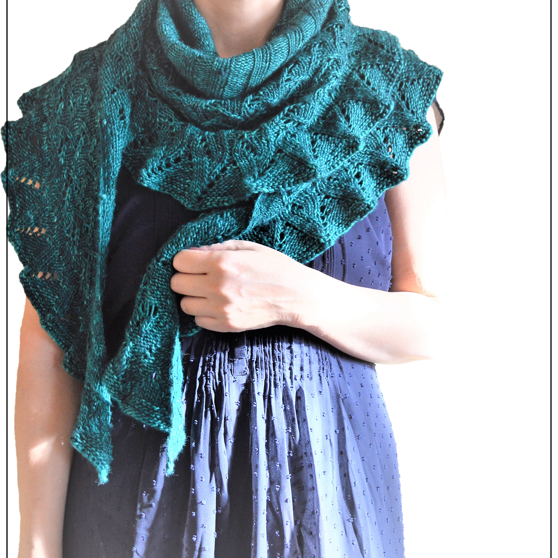 Lin-Lin Shawl PDF pattern for knitters, Knitting pattern