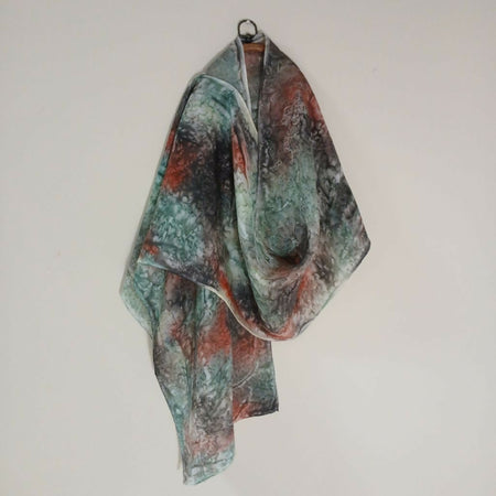 Dyed silk scarf 5