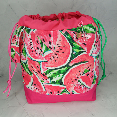 Large Knitting Project Bag - Watermelons