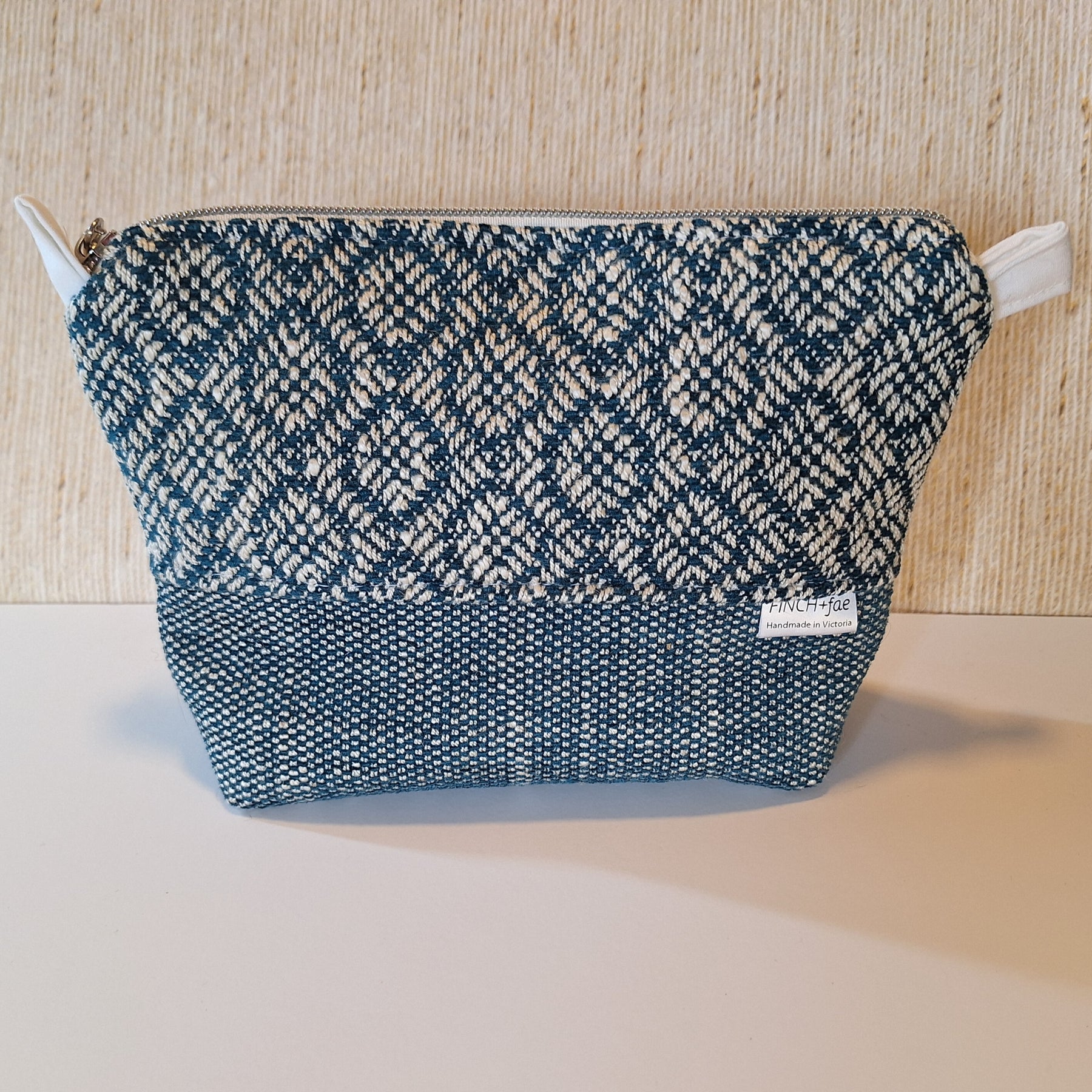 Diamond Upcycled Zipper Pouch: was $40
