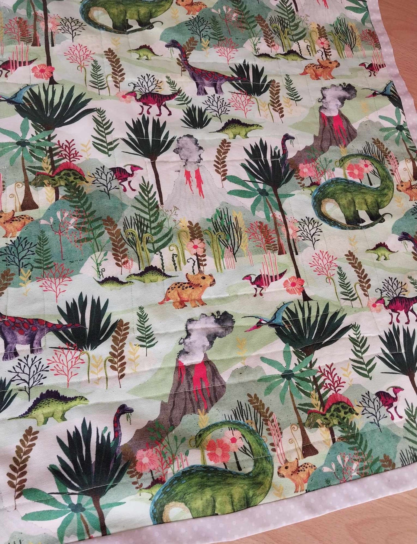 Dinosaur Patchwork Floor Play Quilt
