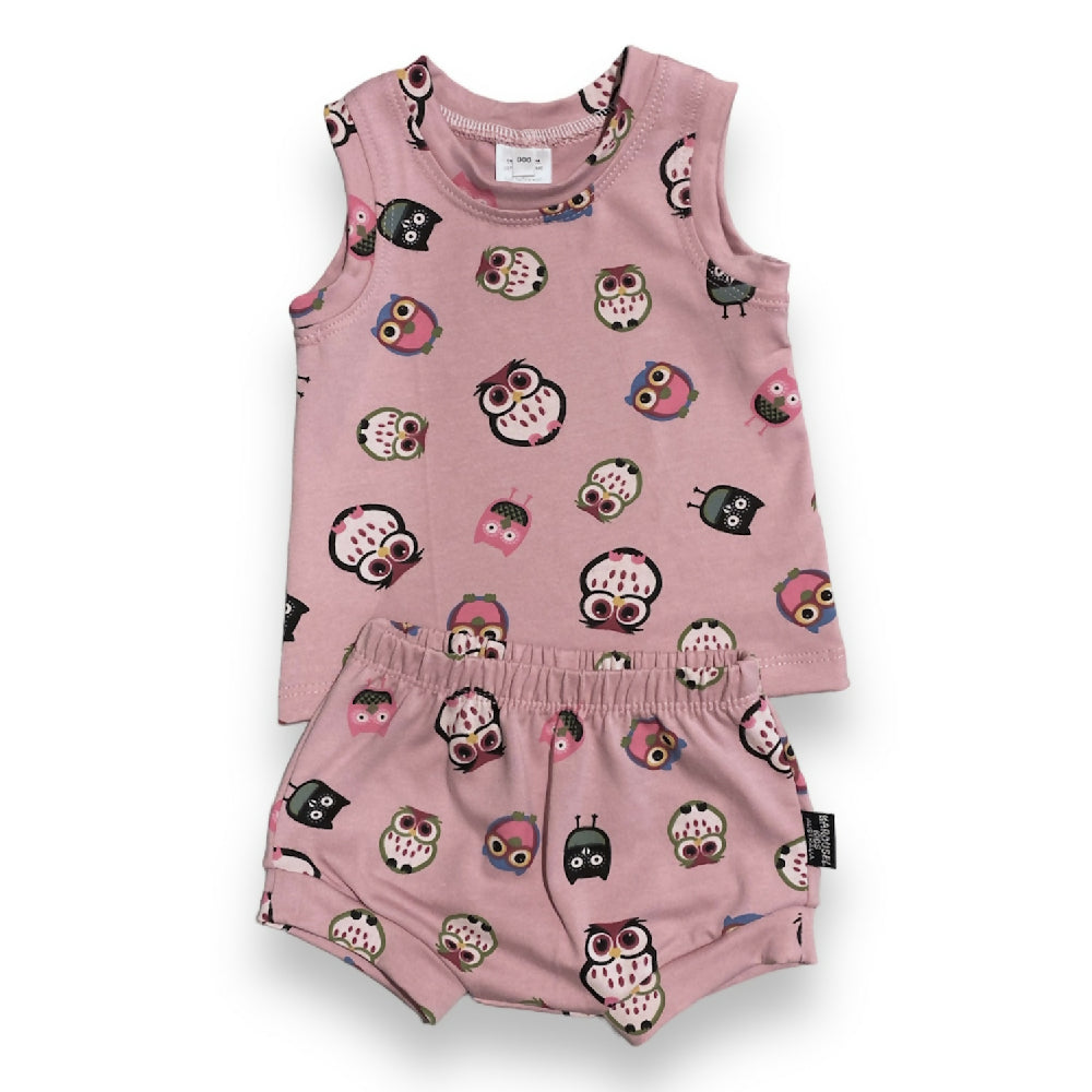 Baby Girls Bummies and Singlet SETS