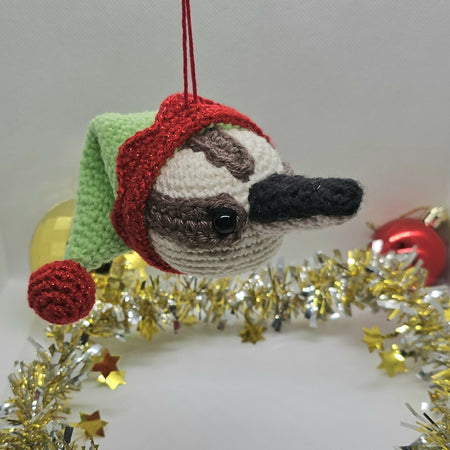 Crocheted Heirloom Aussie Native Animal Christmas Decoration - KOOKABURRA