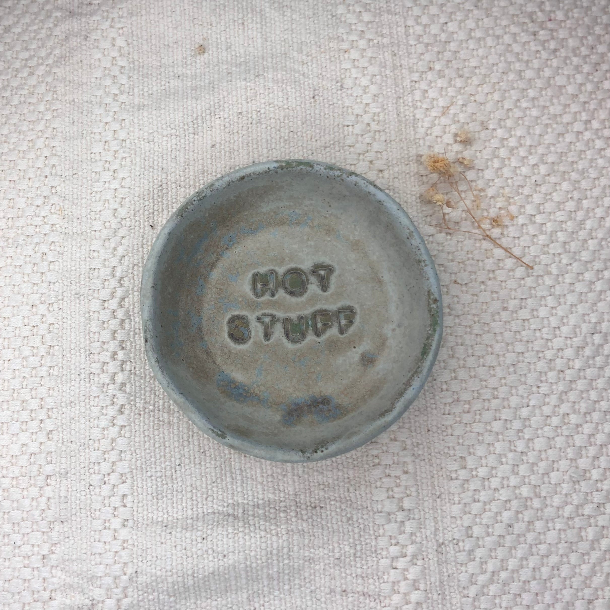 Dusky Eggshell Mini Dish - Hot Stuff