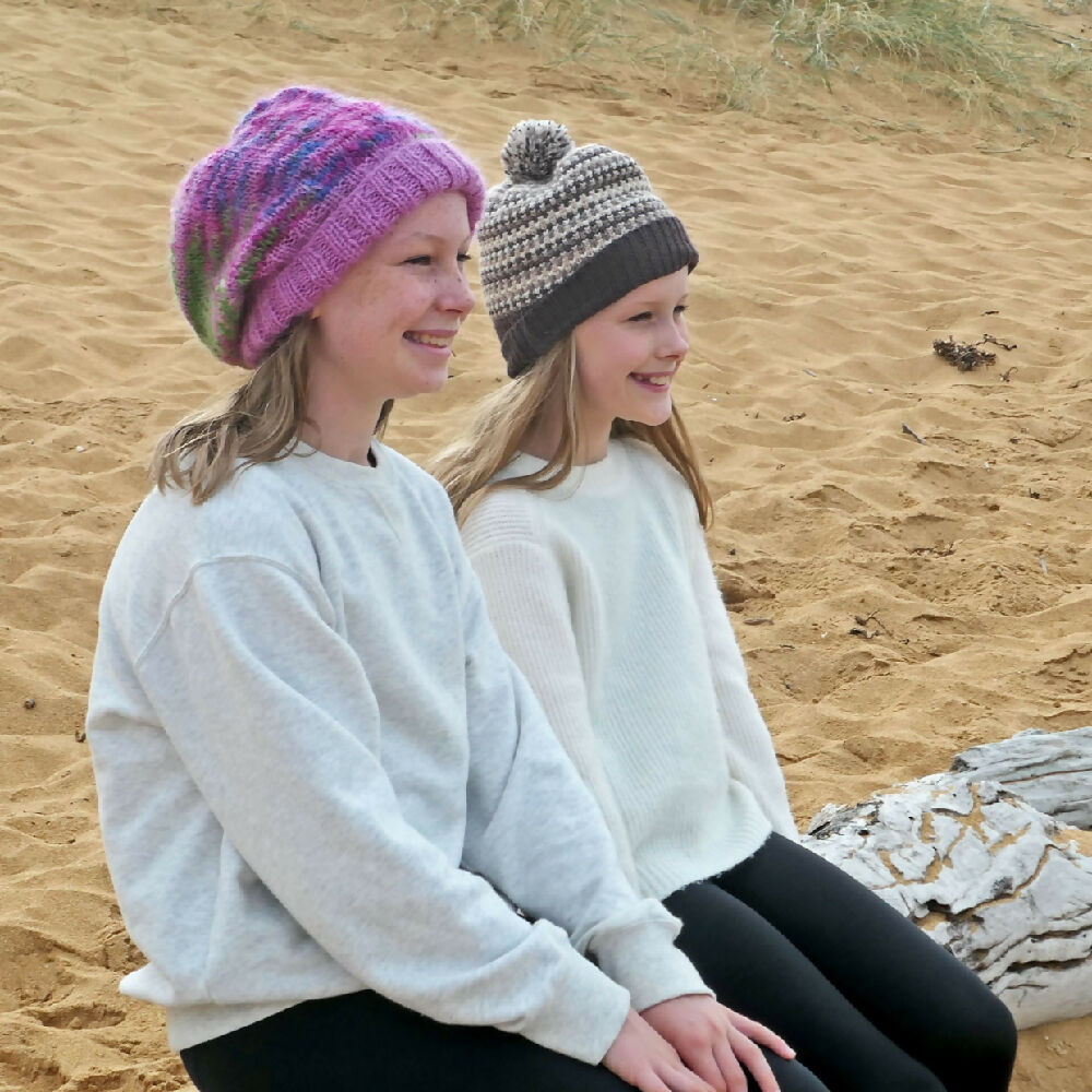 Special feature: adult hand-dyed beanies: slouchy. Free post