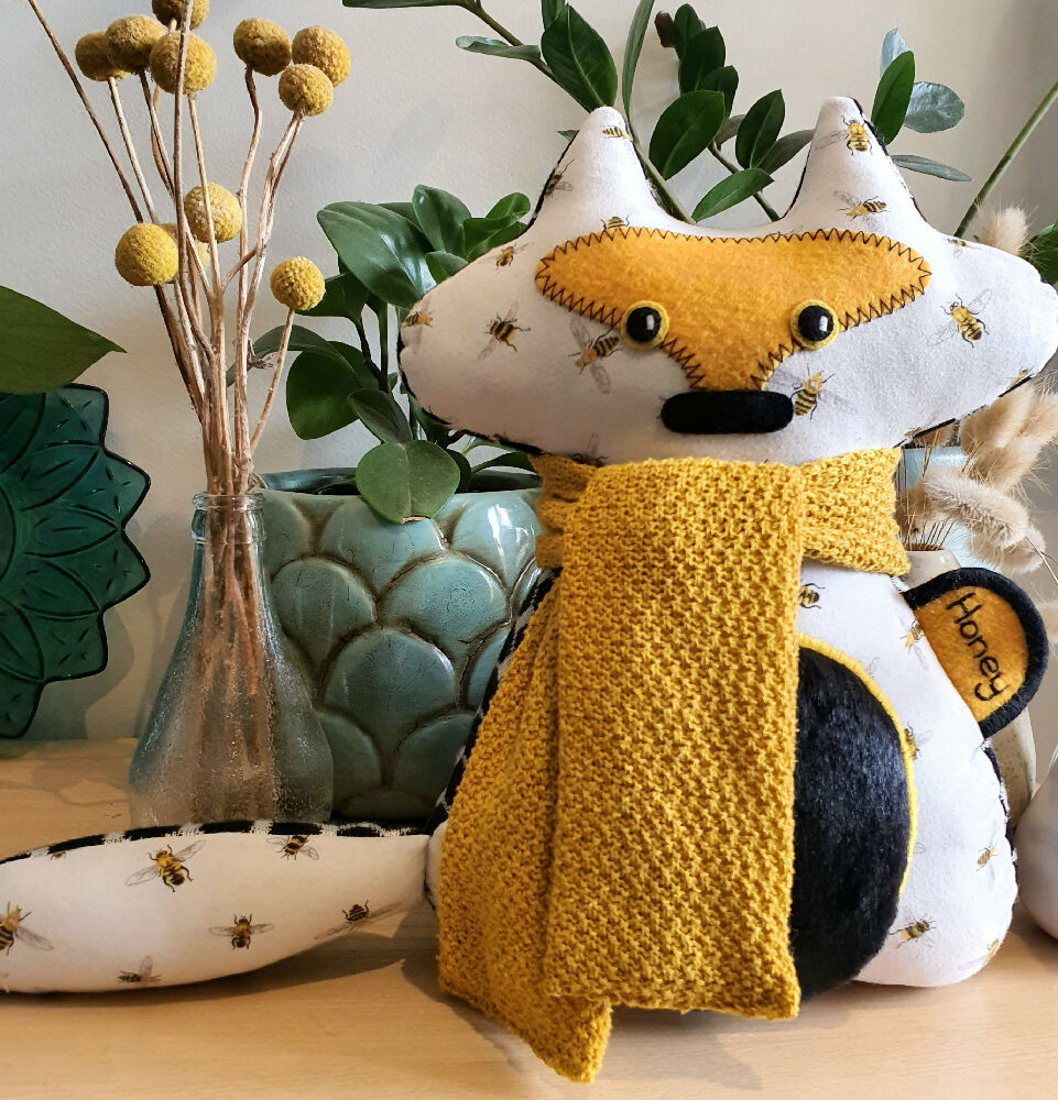 HONEY Handmade Wolf Fabric Soft Toy