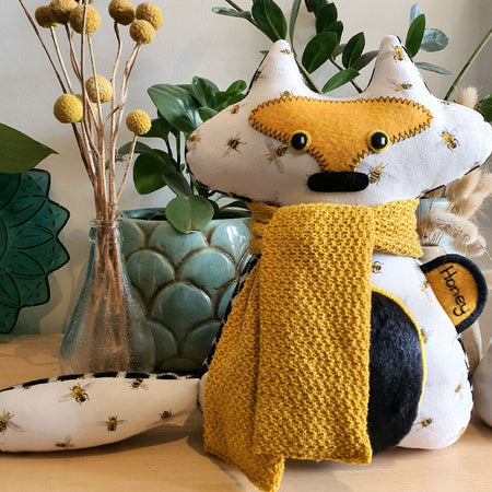 HONEY Handmade Wolf Fabric Soft Toy