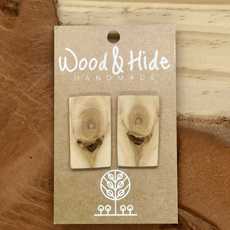 Natural Earthy GhostGum Studs